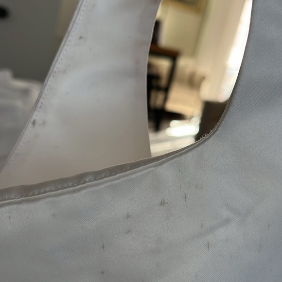 Bibhu Rent the Runway Mohapatra Empire pleated maxi Chiffon white sz12 $… - Picture 7 of 9